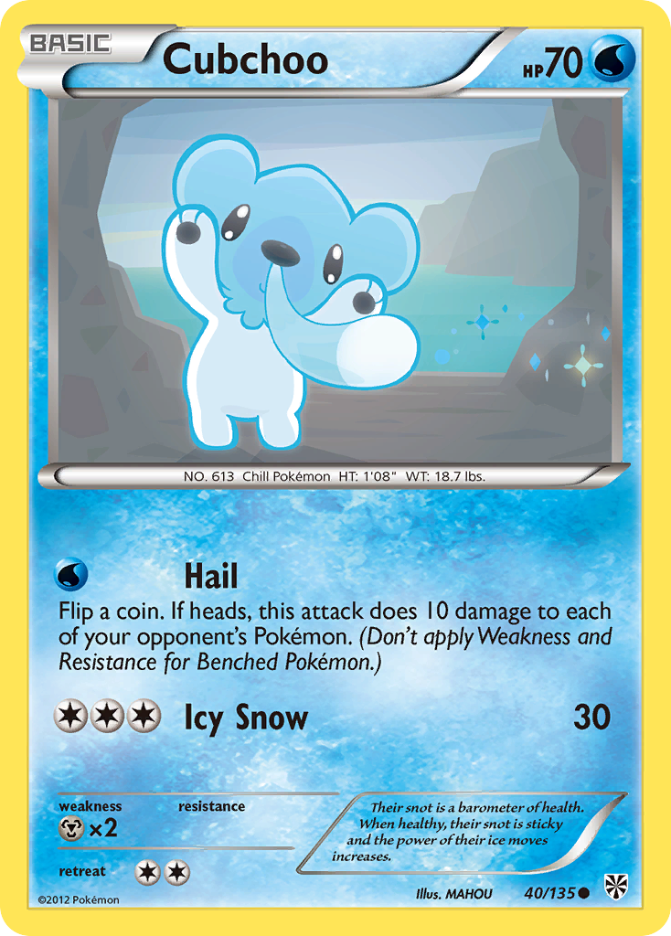 Plasma Storm Cubchoo #40/135